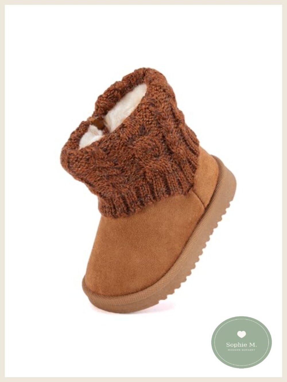 Baby Snow Boots Infant Winter Booties Faux Fur Anti-Slip